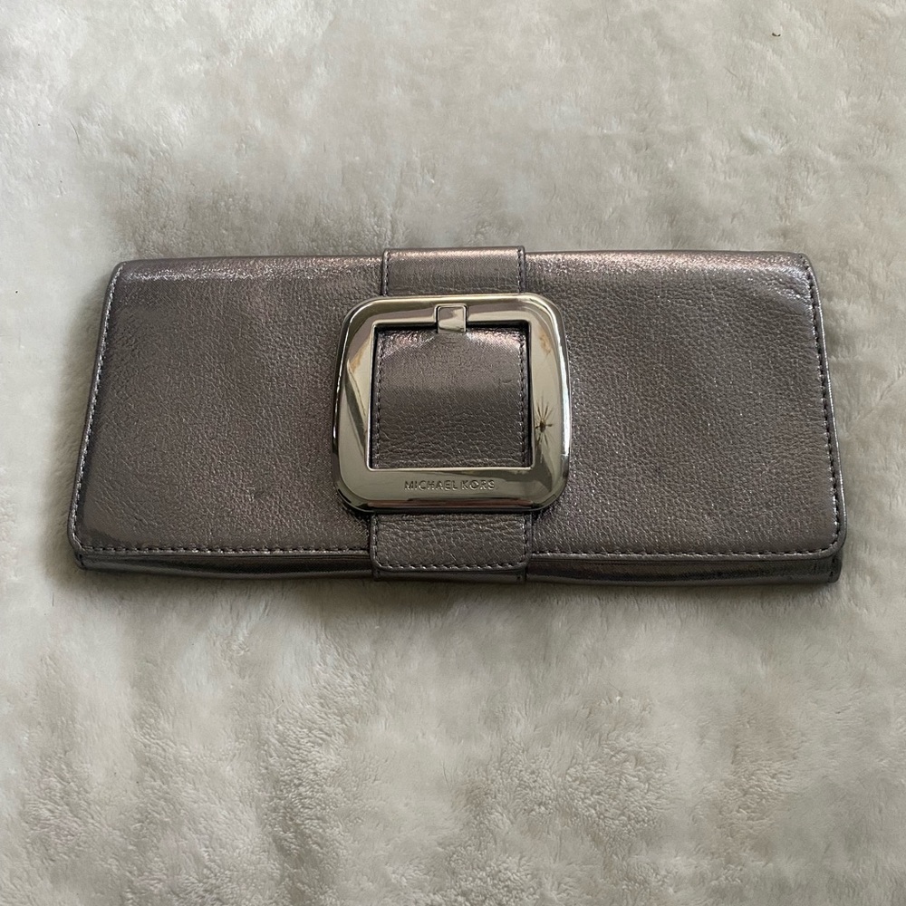 Michael Kors Metallic Clutch